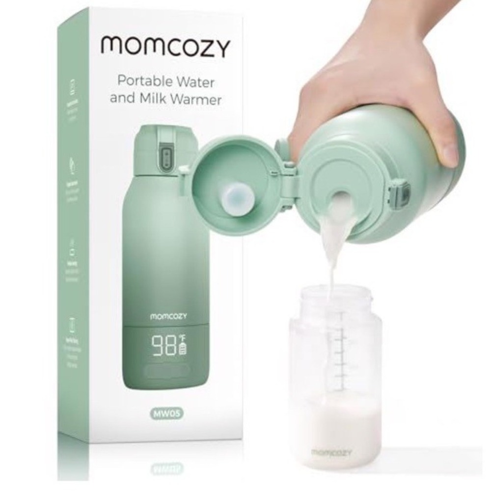 (14)Momcozy MW05 Green - Portable‎ Bottle Warmer w/ Dual Heating Open Box